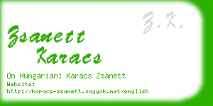 zsanett karacs business card